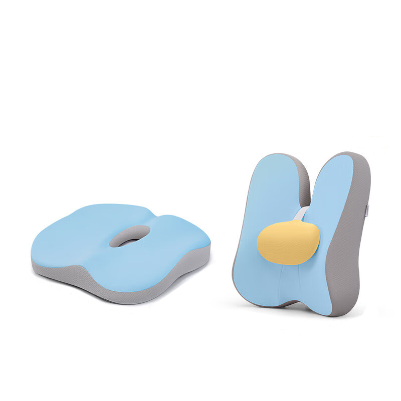 佳奥 马卡龙 汽车腰靠座垫套装 42.5*46.5*12.5cm （单位：套）  海盐蓝