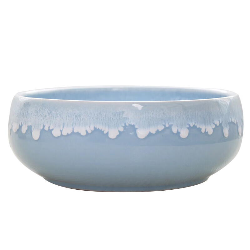 奥美优 蓝流釉 水仙花盆 15.8*11.4*6.3cm （单位：个）  