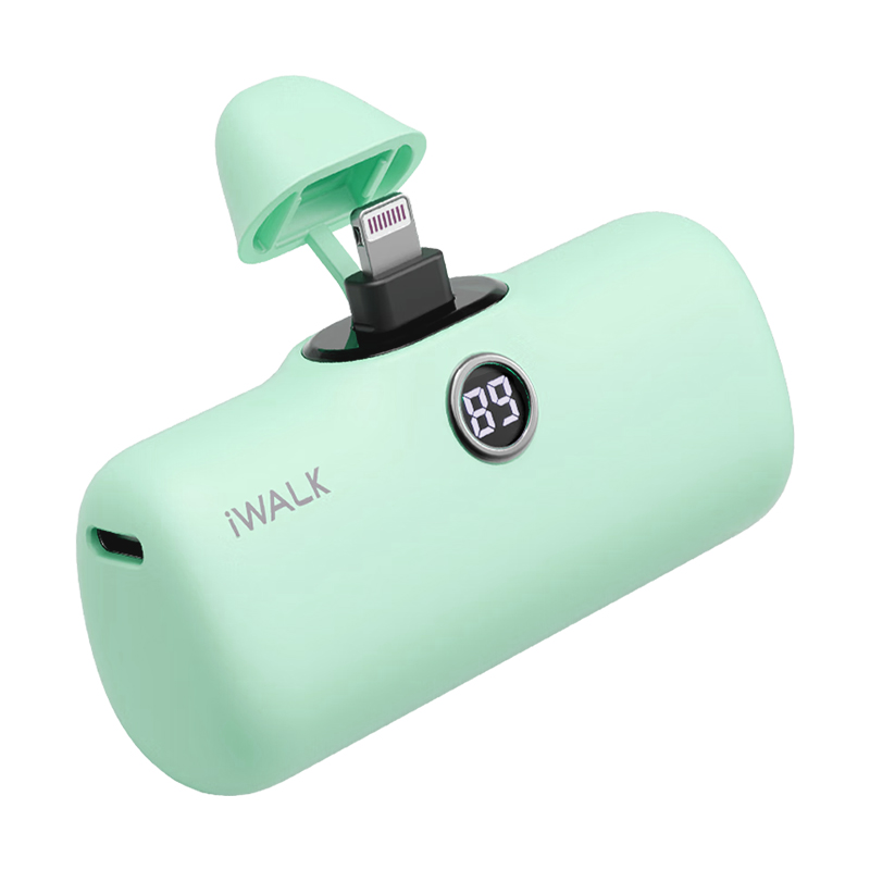 爱沃可（Iwalk） DBL5000PL 胶囊充电宝 4800mAh （单位：个） lightning接口 绿色