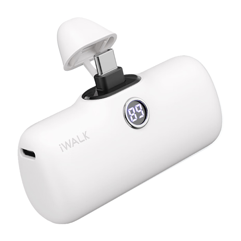 爱沃可（Iwalk） DBL5000PC 胶囊充电宝 4800mAh （单位：个） Type-C接口 白色
