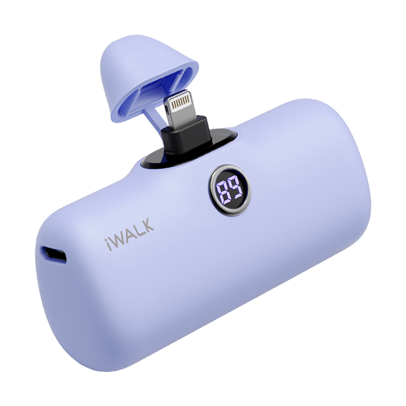 爱沃可（Iwalk） DBL5000PL 胶囊充电宝 4800mAh （单位：个） lightning接口 紫色