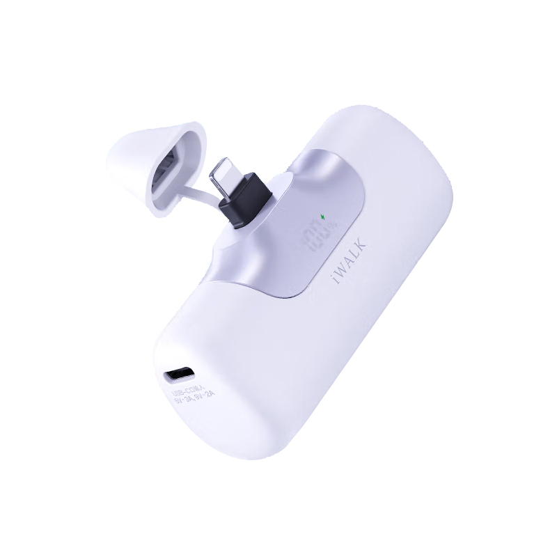 爱沃可（Iwalk） LPB5500PL 口袋充电宝5代移动电源 5500mAh （单位：个） lightning接口 白色