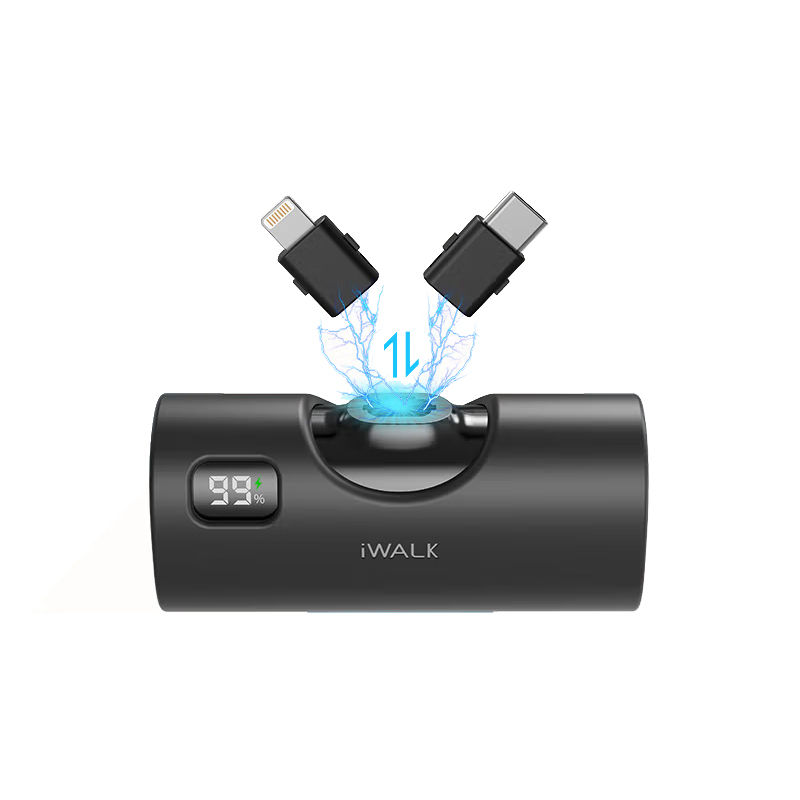 爱沃可（Iwalk） LPX001 胶囊充电宝 5000mAh （单位：个）  黑色