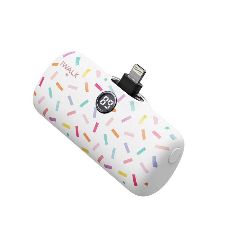 爱沃可（Iwalk） DBL5000PL 胶囊充电宝 5000mAh （单位：个） lightning接口 多彩白