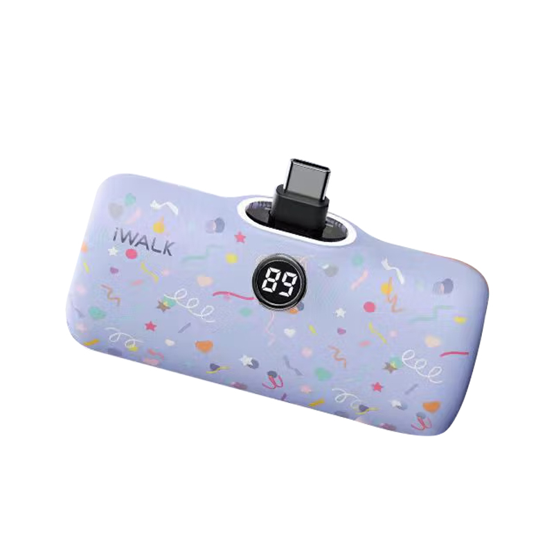爱沃可（Iwalk） DBL5000PC 胶囊充电宝 5000mAh （单位：个） Type-C接口 童趣紫