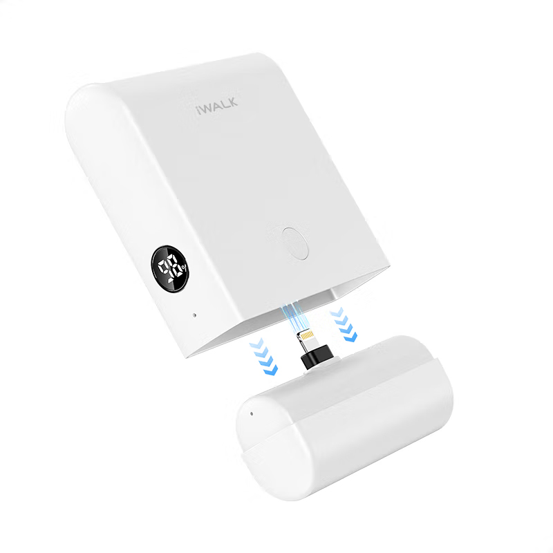 爱沃可（Iwalk） LPP001L 胶囊充电宝充电仓二合一 13500mAh （单位：个） lightning接口 白色