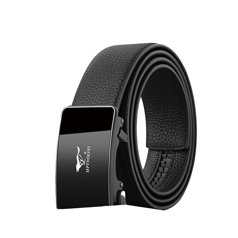 七匹狼（SEPTWOLVES） L9748 腰带 长130cm 宽3.5cm （单位：条）  黑色
