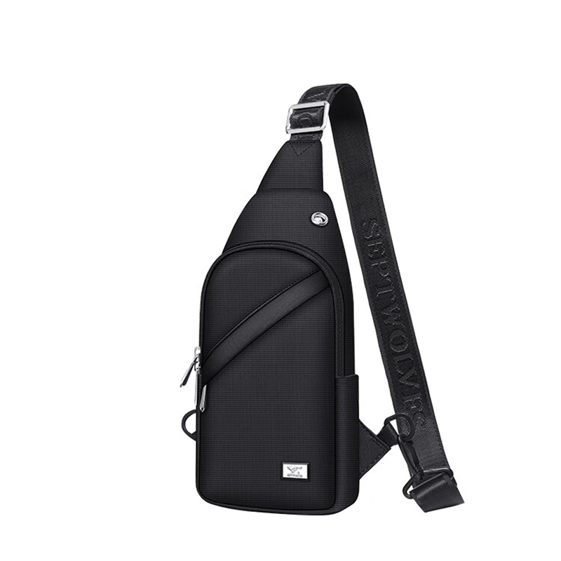 七匹狼（SEPTWOLVES） CD101787-1 胸包 160*55*300mm （单位：个）  黑色