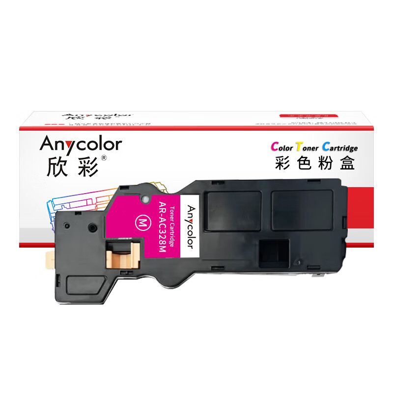 欣彩（Anycolor） AR-AC328M 粉盒 3000页 （单位：支） 适用施乐FUJIFILM Apeos C328df C328dw ApeosPrint C328 C328dw 红色