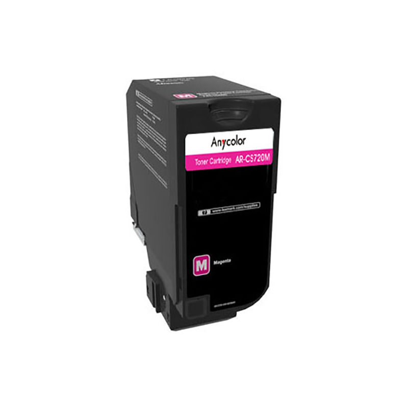 欣彩（Anycolor） AR-CS720M 粉盒 专业版 3000页 （单位：支） 适用利盟LEXMARK CS720 CS725 CX725 硒鼓 红色