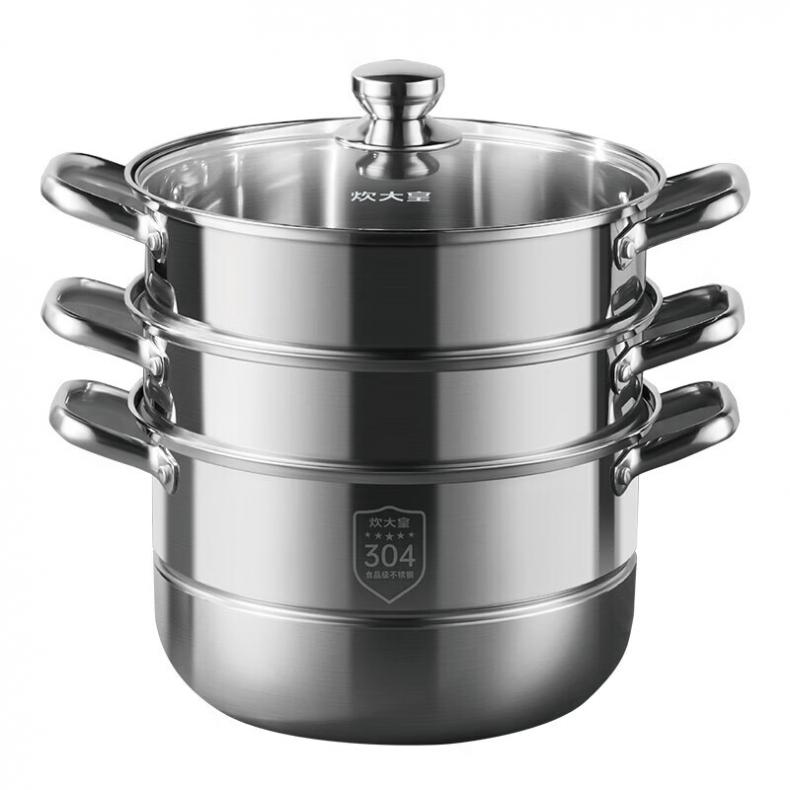 炊大皇（COOKER KING） ZG28ZWX1 臻味304不锈钢蒸锅 28cm （单位：个）  