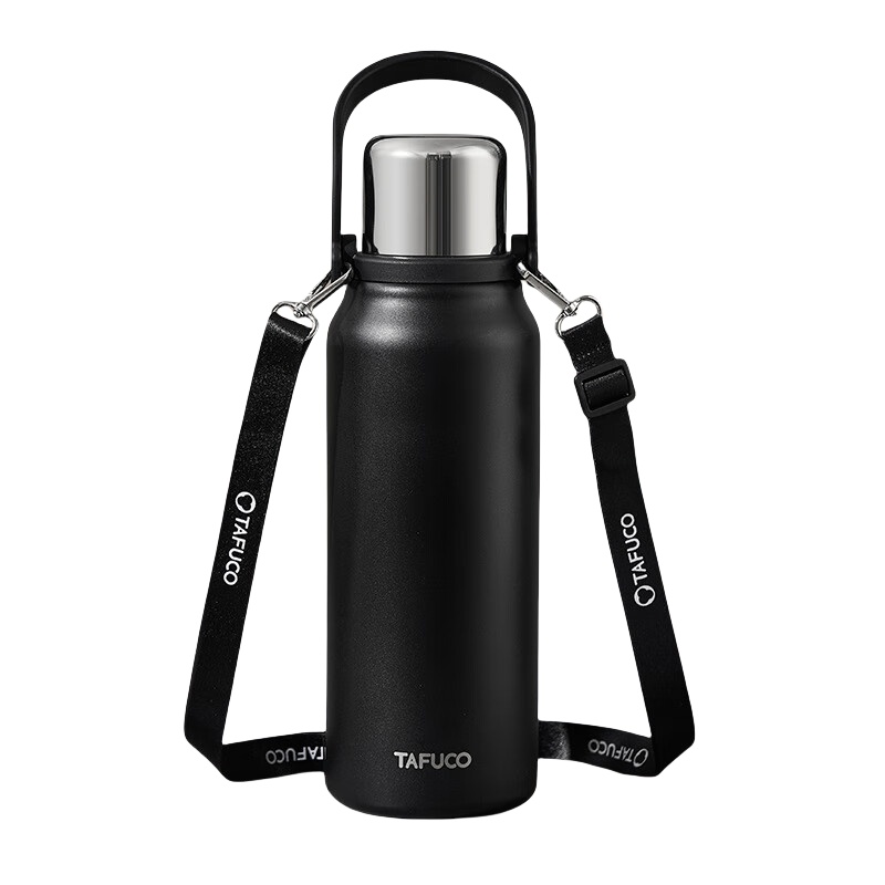 泰福高 T1178 乐享保温壶 1.6L （单位：个）  骑士黑