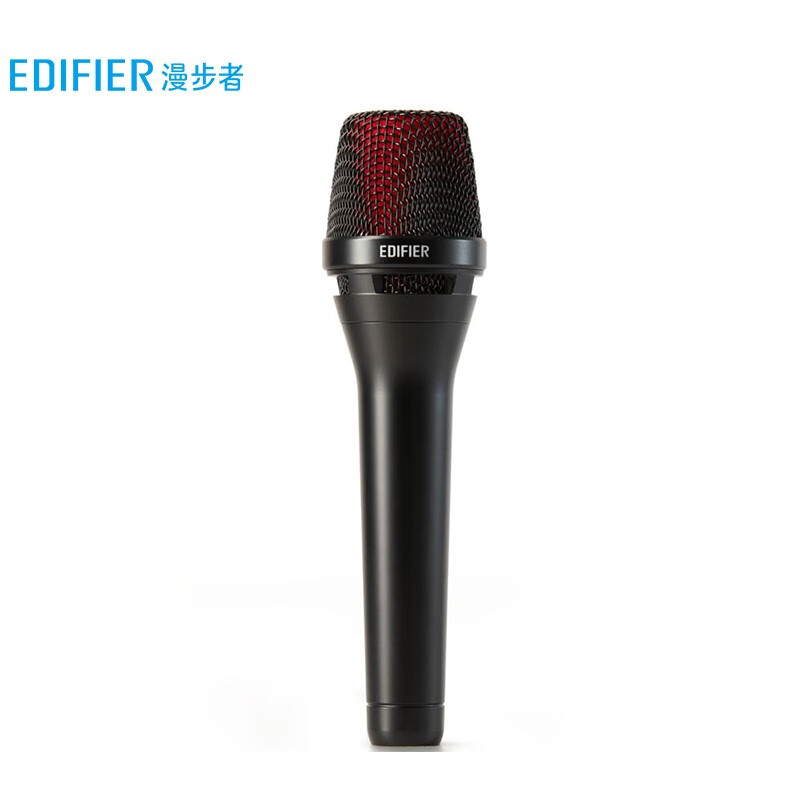 漫步者（EDIFIER） K3 有线电容式麦克风 心型指向 （单位：个）  黑色