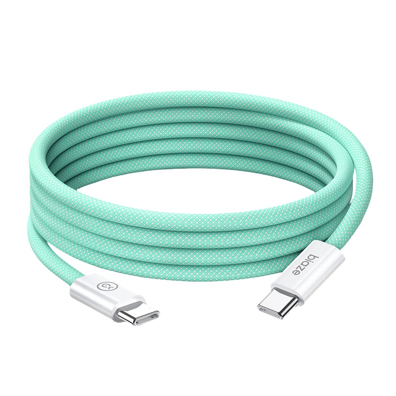 毕亚兹（BIAZE） K122 双头type-t数据线 1m （单位：根）  米绿