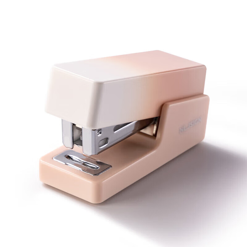 纽赛（NUSIGN） NS083A 12#迷你订书机套装 日光轻语 1台订书机+1盒钉 （单位：套）  粉色