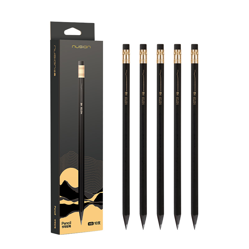 纽赛（NUSIGN） NS729-HB 六角杆皮头铅笔 10支/盒 （单位：盒）  混色