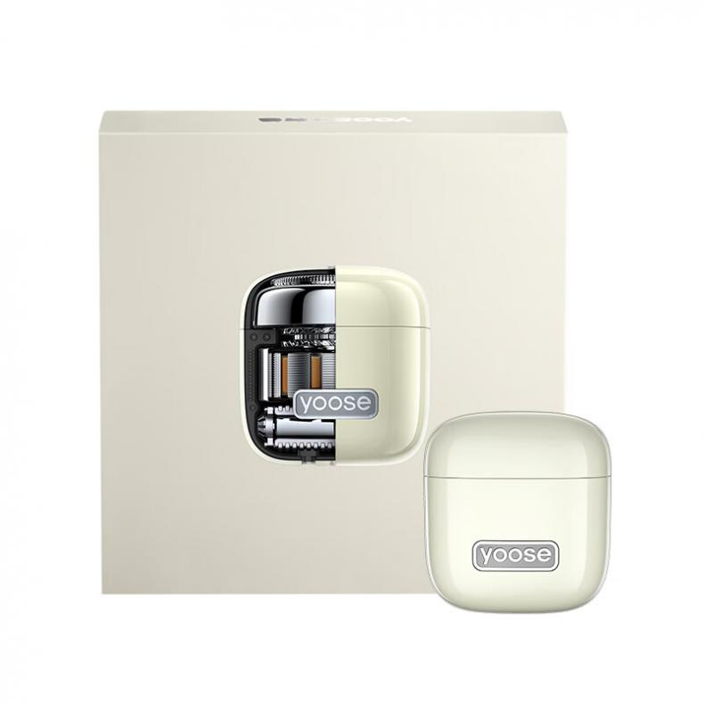 有色（yoose） D1-T 多功能便携剃须刀 44.6*44.6*46.8mm （单位：个）  亚麻白