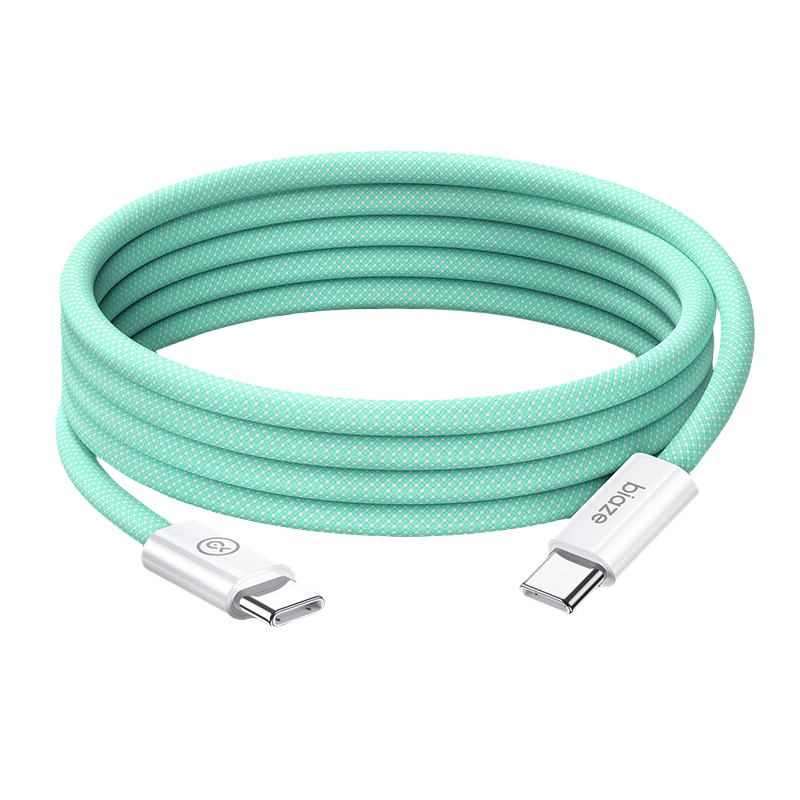 毕亚兹（BIAZE） K122 Type-C to Type-C数据线 1.5m （单位：根）  绿色