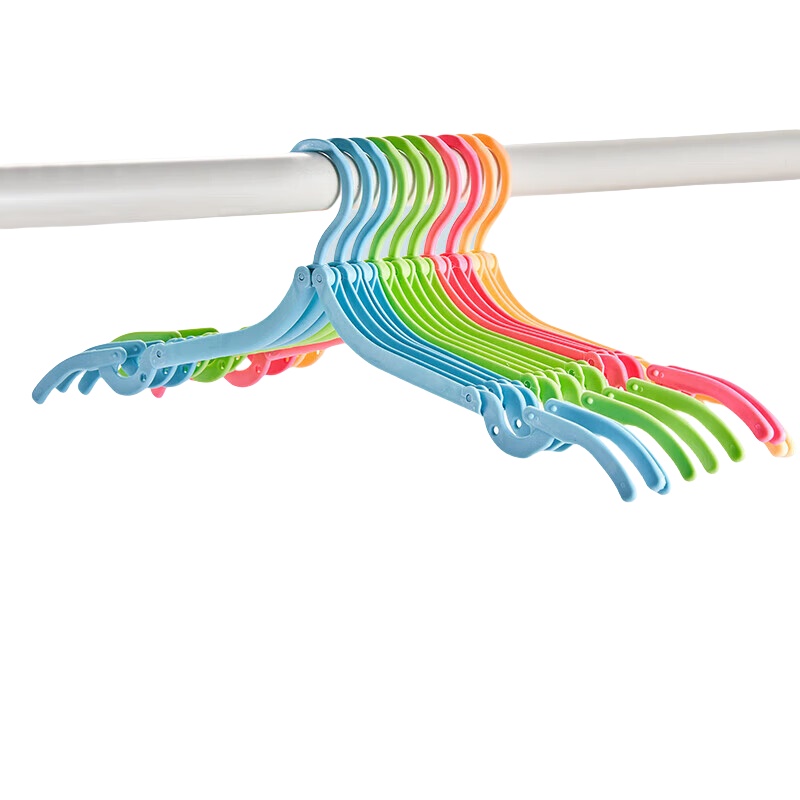 尚烤佳 SKJ-482 折叠衣架 10个/组 （单位：组） 颜色随机