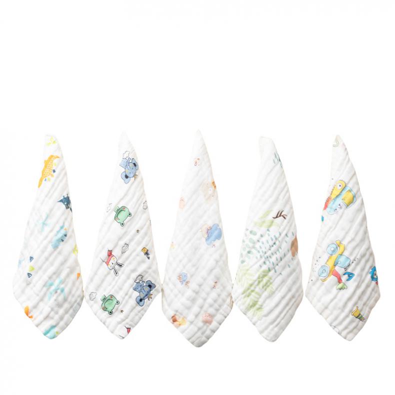 三利（sanli） 2729-1T 儿童纱布方巾 30*30cm 5条/组 （单位：组）  