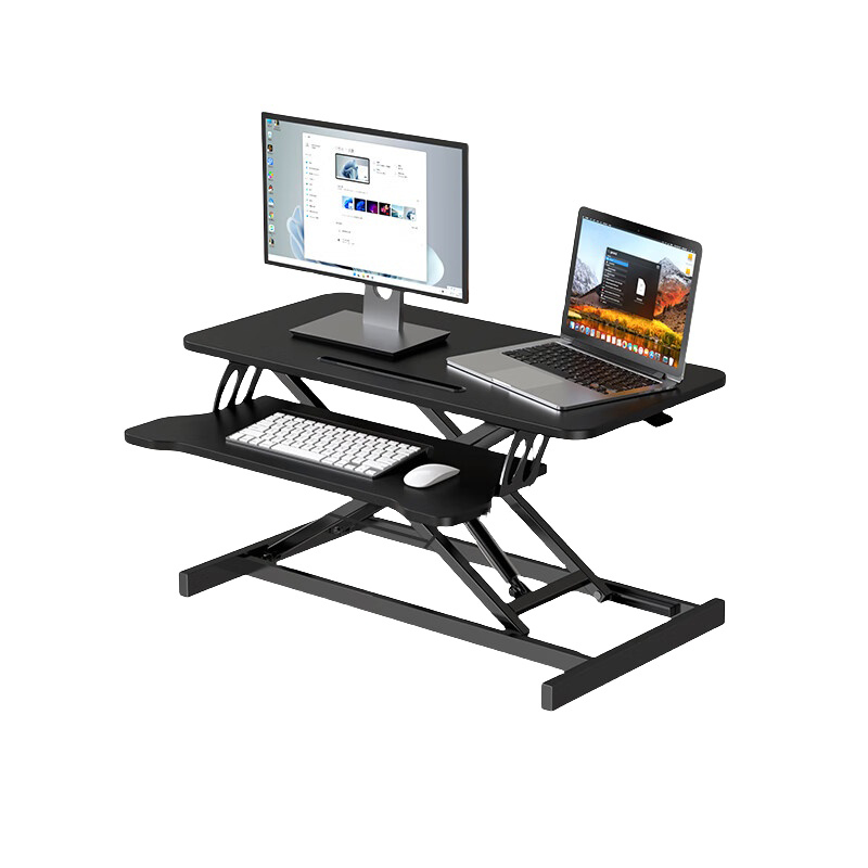 毕亚兹（BIAZE） SR-11 电脑升降桌 长80cm （单位：个）  黑色