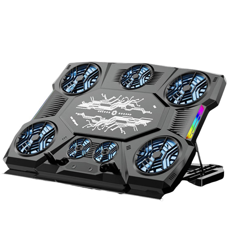 毕亚兹（BIAZE） SR-7 半导体笔记本散热器 8个风扇 （单位：台）  铁灰色