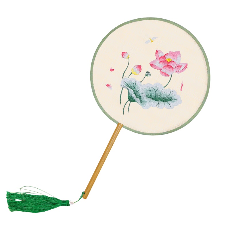 得印（befon） 2911 单面刺绣团扇 冰清玉洁荷花 （单位：个）  