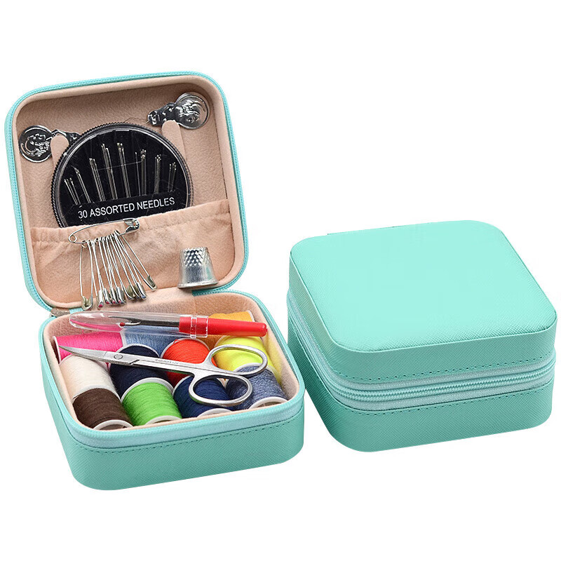 四万公里 便携式 针线包套装 11色缝纫线+16件缝纫工具+PU包 （单位：套）  颜色随机