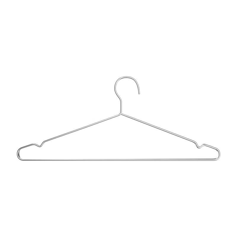 四万公里 扁平款 不锈钢衣架 45cm 10个/组 （单位：组）  