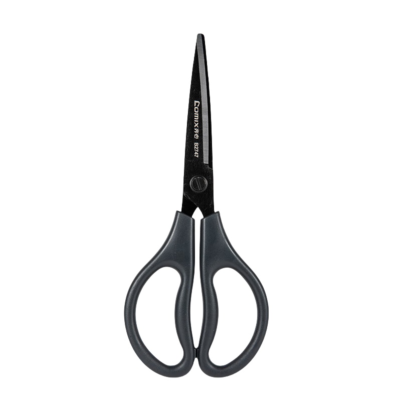 齐心（Comix） B2747 黑刃剪刀 180*75mm （单位：把）  黑色