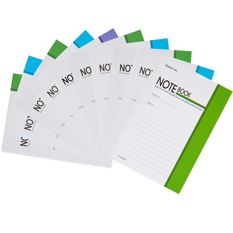 齐心（Comix） C32030 通用系列办公软抄本 32K 18张 10本/包 （单位：包）  混色