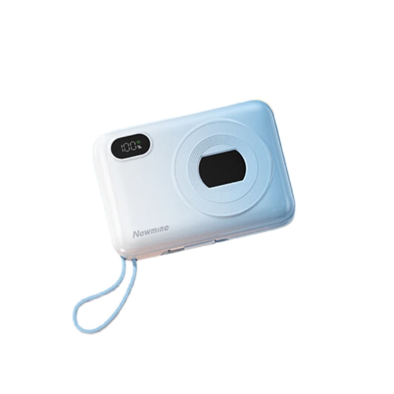 纽曼（Newsmy） AL38 自带线充电宝 10000mAh （单位：个）  渐变蓝