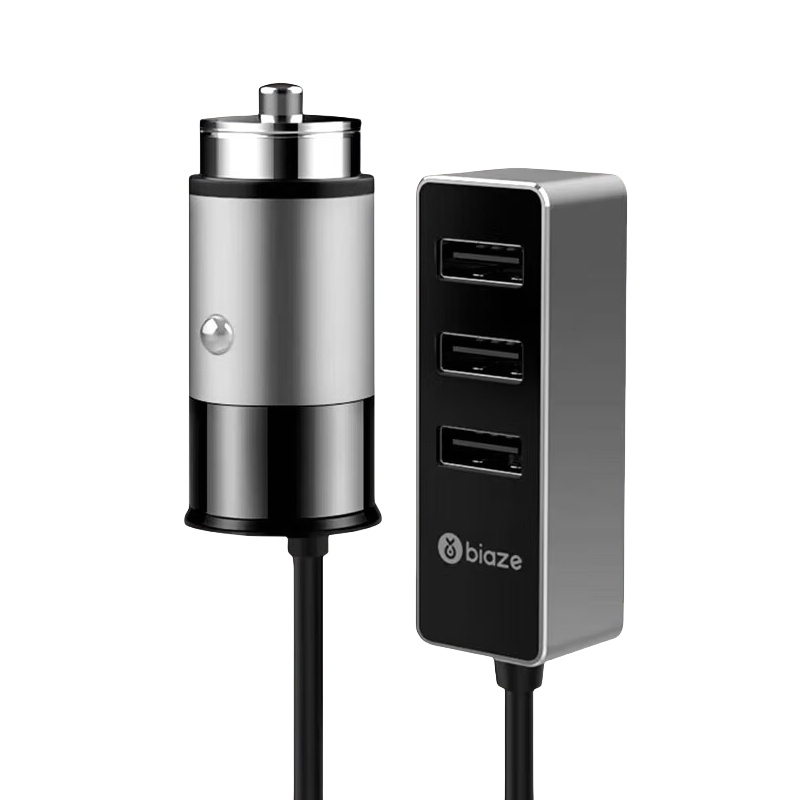 毕亚兹（BIAZE） MC17 车载充电器 一拖三 （单位：个）  