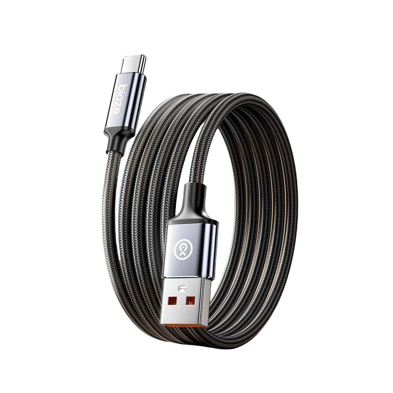 毕亚兹（BIAZE） K66 USB to type-c数据线 1.5米 （单位：根） 新老款随机发货 黑色