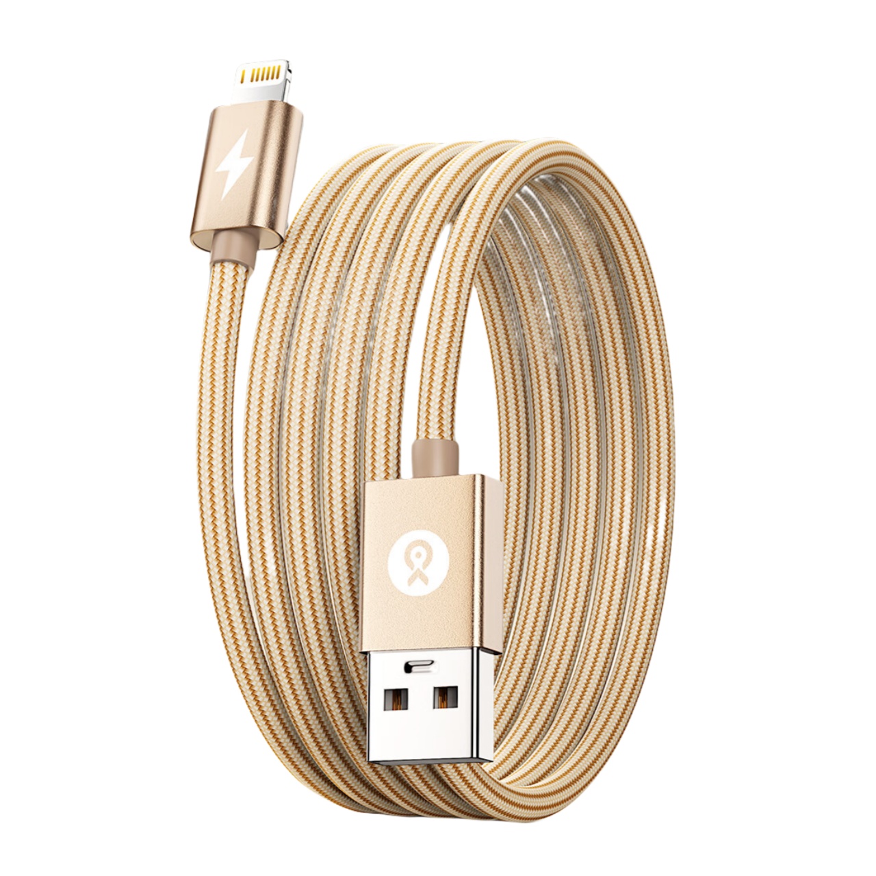 毕亚兹（BIAZE） F01 USB-A to Lightning数据线 1米 （单位：根）  金色