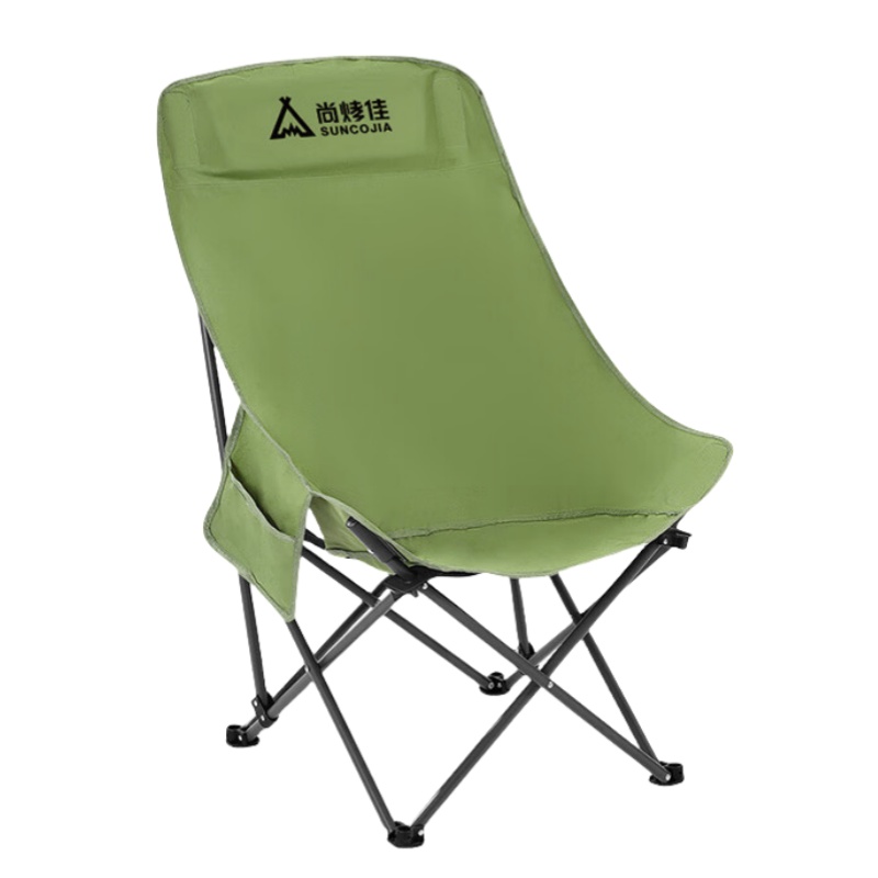 尚烤佳 SKJ-609 折叠高背月亮椅 展开尺寸94*60*66cm （单位：把） 新老款随机发货 绿色