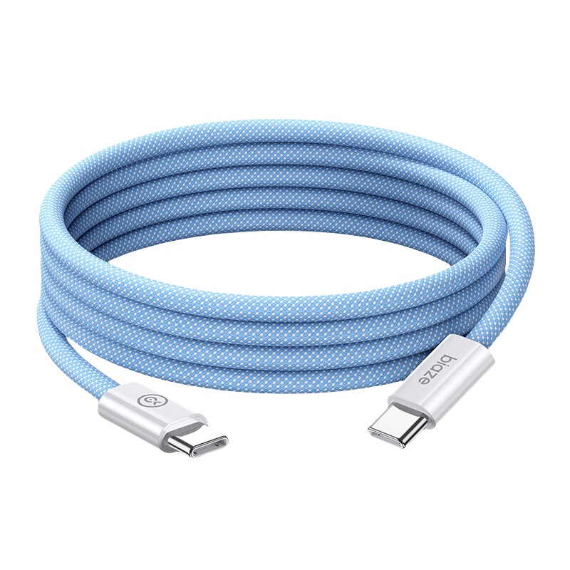 毕亚兹（BIAZE） K122 Type-C to Type-C 数据线 2米 （单位：根）  蓝色