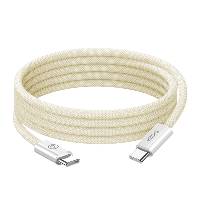 毕亚兹（BIAZE） K122 Type-C to Type-C 数据线 2米 （单位：根）  黄色