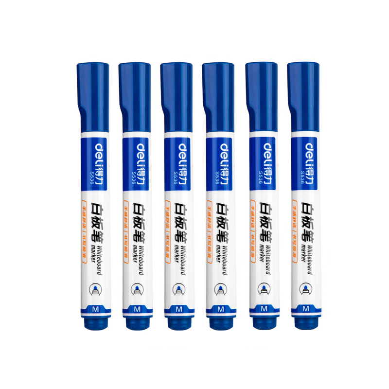 得力（deli） S536 白板笔 10支/盒 （单位：盒）  蓝色