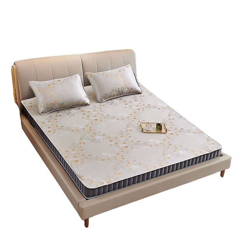 路易卡罗（Louis Kellog） LK-0754 花间意提花复合冰丝席三件套 180*200cm （单位：套）  