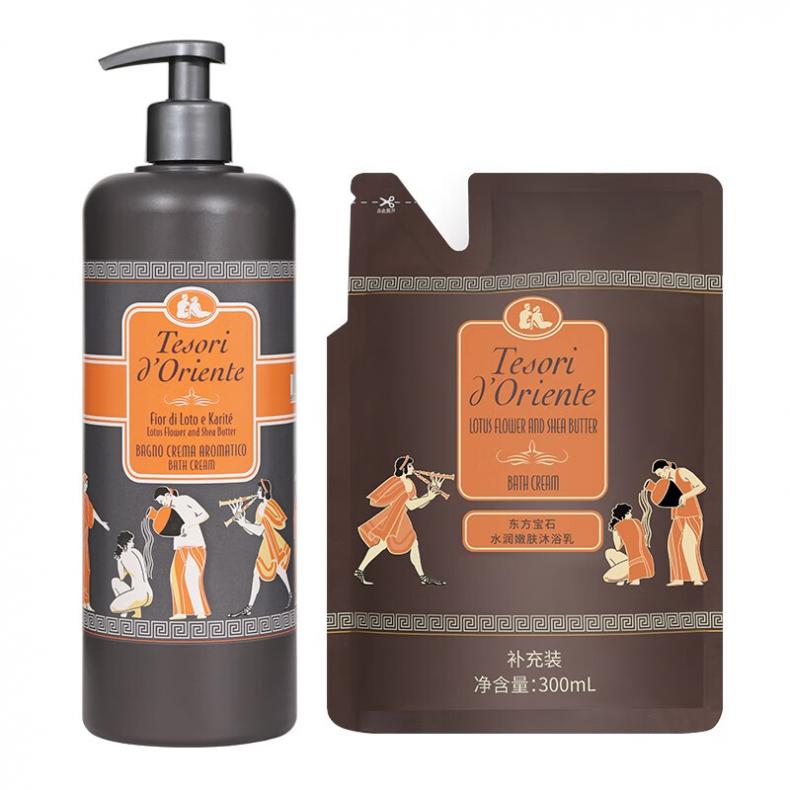 东方宝石（Tesori D&rsquo;oriente） 水莲花香 香氛沐浴乳 750ml+300ml （单位：套） YFDF-750-1 