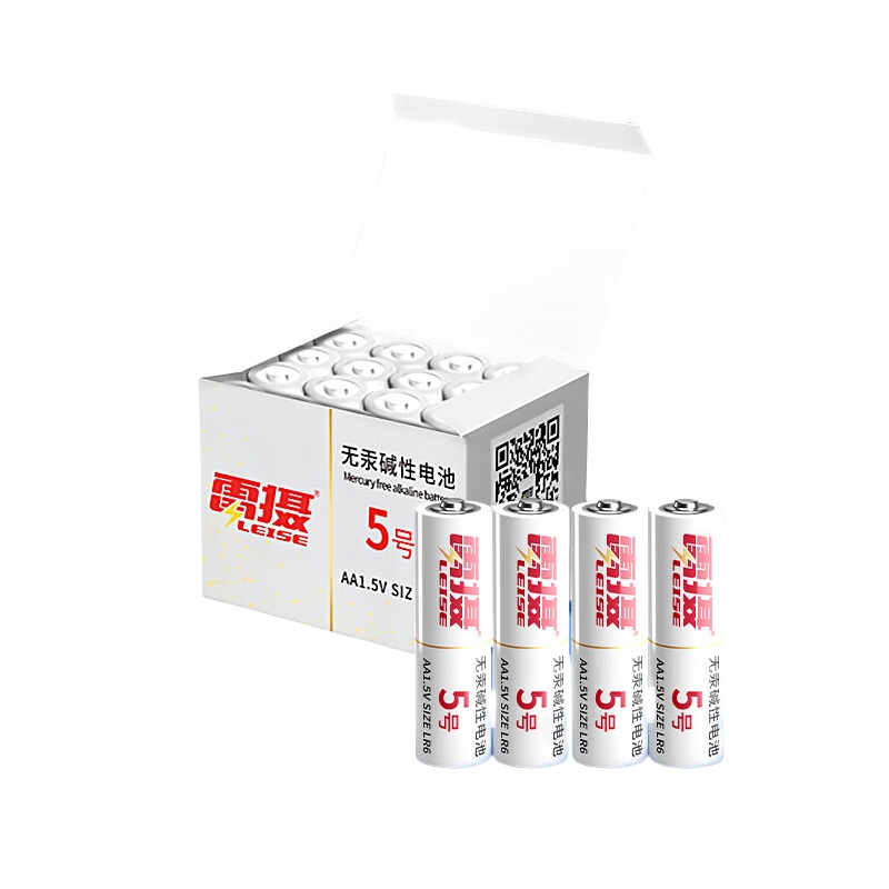 雷摄（LEISE） 5号 无汞碱性电池 20粒/盒 （单位：盒）  