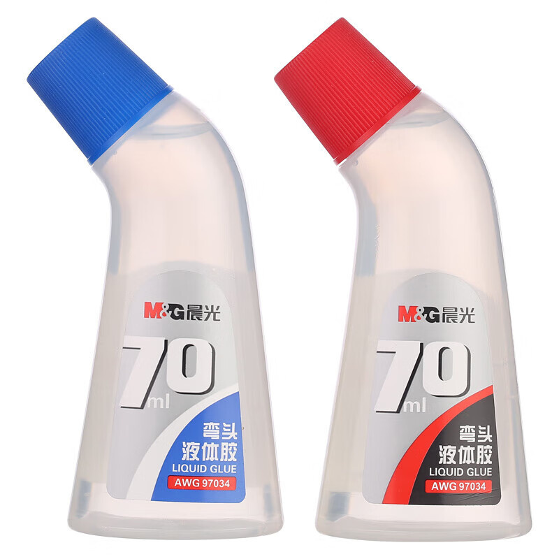 晨光（M&G） AWG97034 弯头液体胶 70ml 12支/盒 （单位：盒）  颜色随机