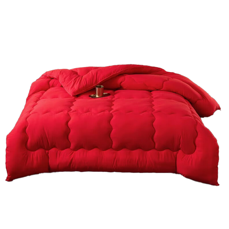 奥特佳（ORTEGA） ATJ18727 水洗棉婚庆春秋被 200*230cm （单位：床）  红色