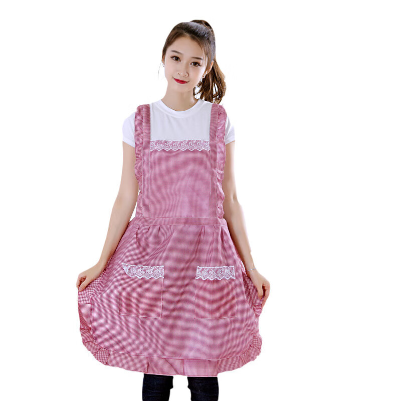 北之南 BZN-WQ7260300 方格双层公主围裙 75*68cm （单位：件）  颜色随机