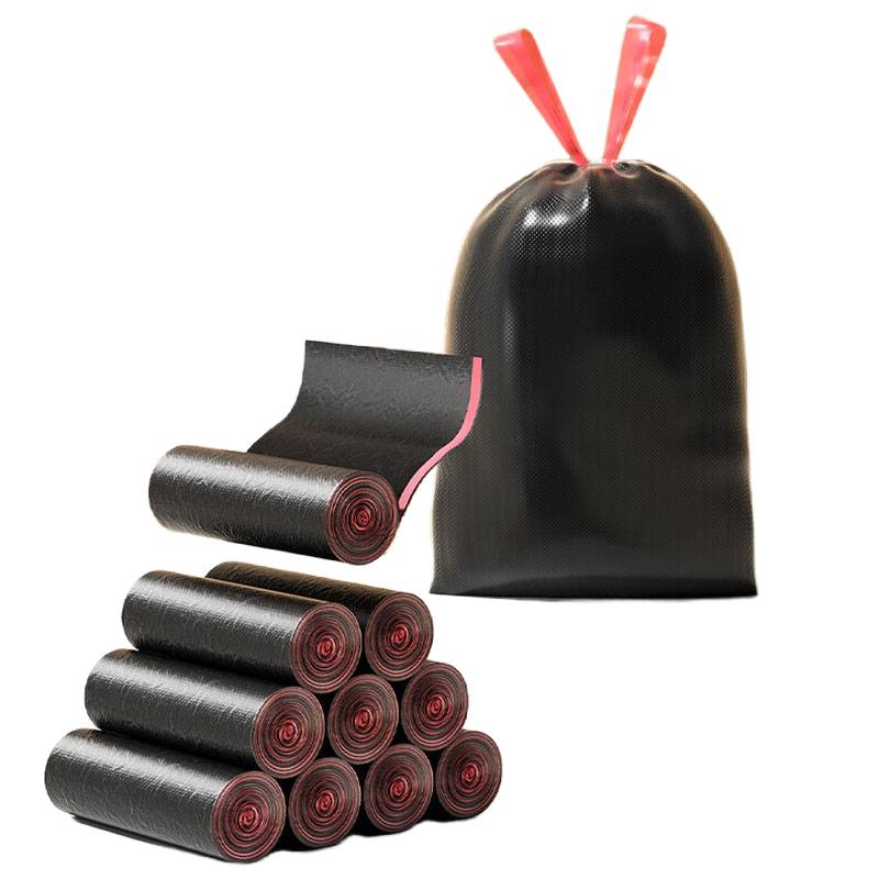 家杰优品 JJ-YC760 抽绳手提垃圾袋 50*55cm 30只/卷 4卷/组 （单位：组）  