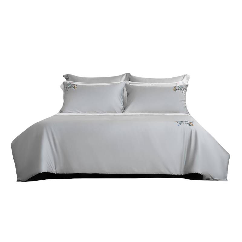 水星家纺（MERCURY） 银月星辉 60s全棉抗菌四件套 200*230cm （单位：套）  