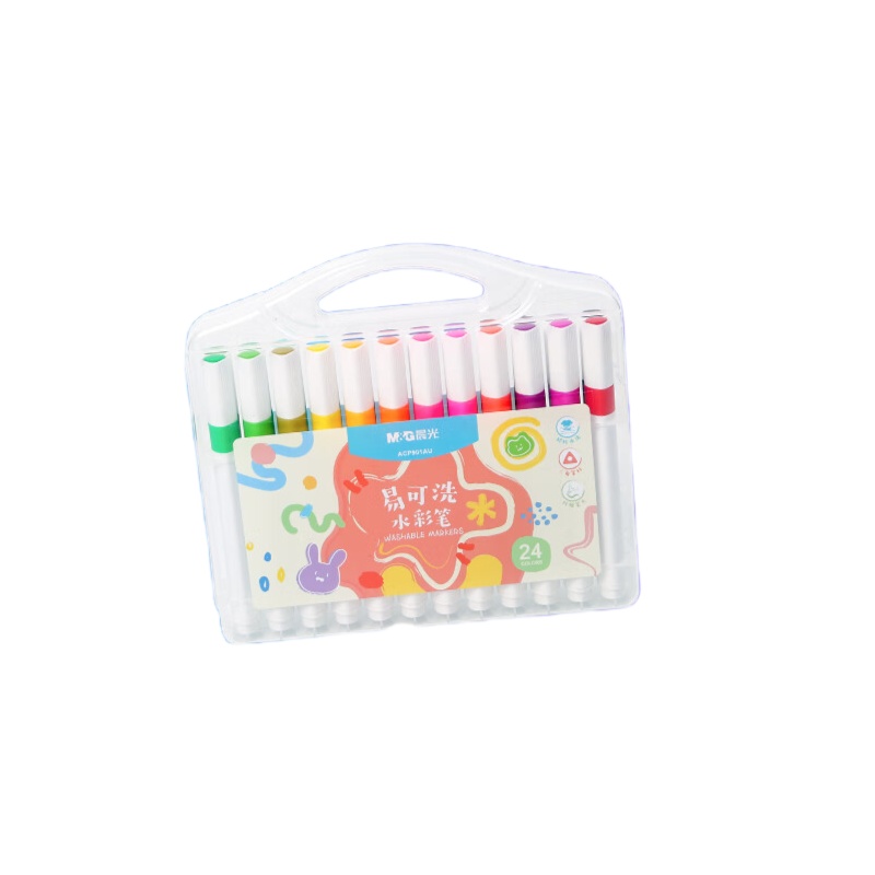 晨光（M&G） ACP901AU 易可洗水彩笔 24色/盒 （单位：盒）  