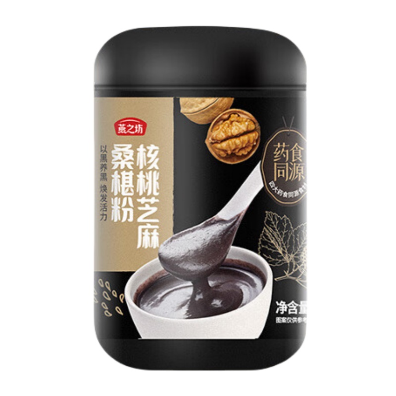 燕之坊 核桃芝麻桑葚 代餐粉 500g （单位：罐）  