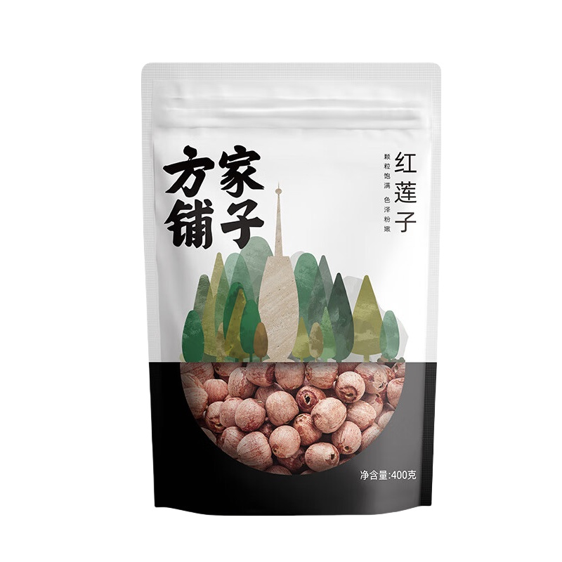 方家铺子 去芯 红莲子 400g （单位：袋） 新老包装交替发货 